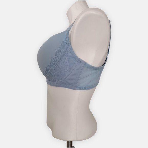 Adore Me Blue Lined Underwire Contour Full Coverage Bra 38D NWOT - Picture 5 of 11